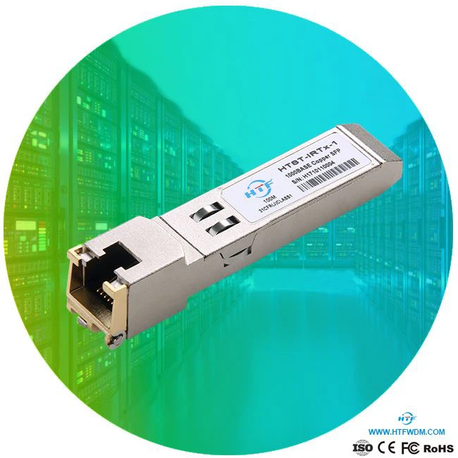 Ljósleiðari 1,25G Kopar RJ45 SFP 100M