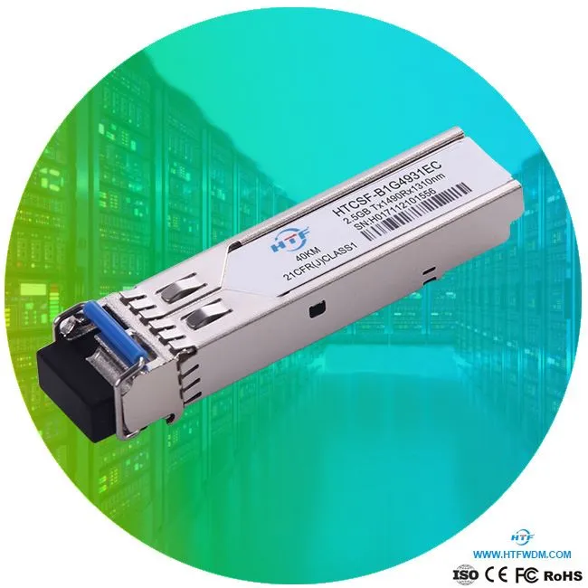 2,5Gb / s SFP BIDI 40km 1490Tx / 1310nmRx