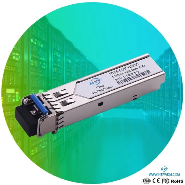 Single Mode SFP DWDM EML 1250Mbs 120km Sjón